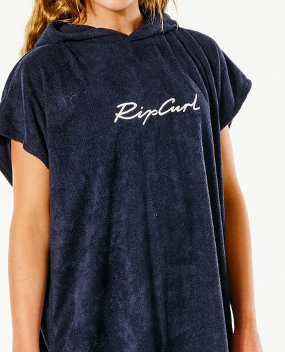 SCRIPT HOODED TOWEL-GIRL