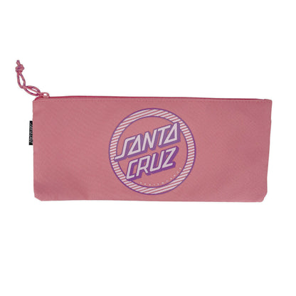 STRIPED REVERSE DOT PENCIL CASE